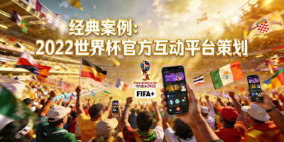 经典案例：2022世界杯官方互动平台策划 - 球迷在球场欢呼
